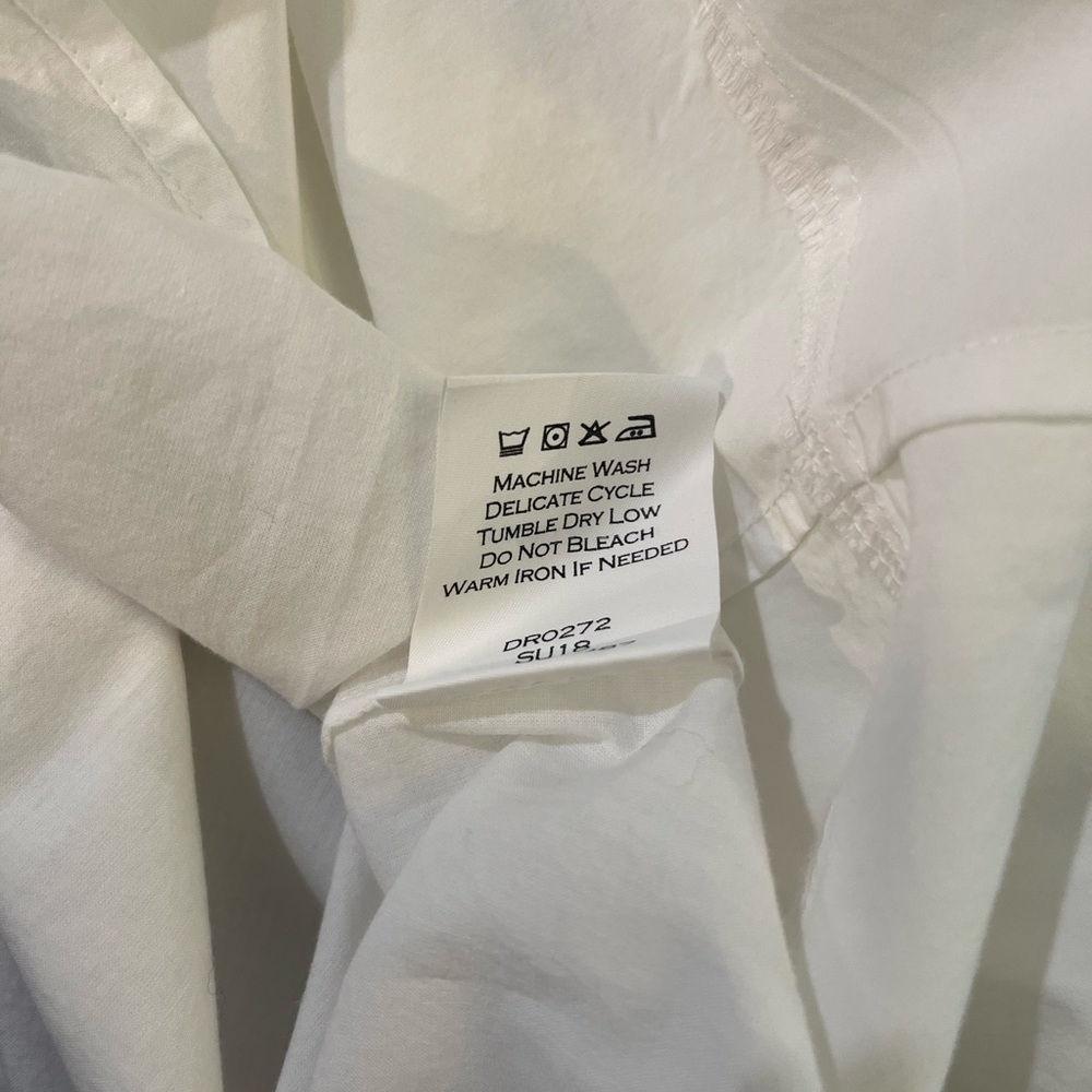 DRAPER JAMES TULIP WHITE COTTON SHIRT DRESS SIZE 4 - Picture 15 of 16